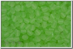 Bhm. Glasschliffperle, feuerpol., 3mm, peridot, lt., trans., matte, 50 Stk.