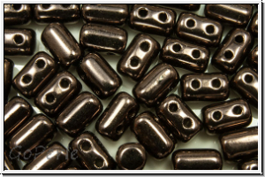 RUL-23980-14435, Rulla Beads, 3x5mm, chocolate, metallic, 100 Stk. (ca. 11 g)