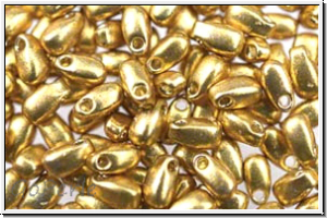 LDP-4202, MIYUKI Long Drops, gold, galv., met., duracoat, 10g