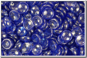 Piggy Beads, 4x8mm, sapphire, trans., luster, 25 Stk.