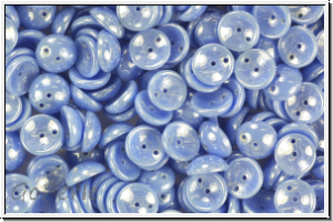 Piggy Beads, 4x8mm, sapphire, lt., op., luster, 25 Stk.