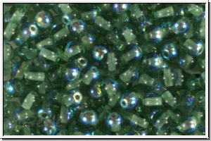 bhm. Glasperle, rund, 4mm, seafoam, trans., AB, 50 Stk.