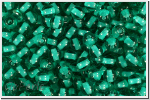 bhm. Glasperle, rund, 4mm, emerald, trans., 50 Stk.