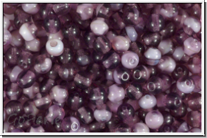 bhm. Glasperle, rund, 4mm, amethyst, trans., moonlight, 50 Stk.