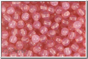 bhm. Glasperle, rund, 4mm, rose, opal, 50 Stk.