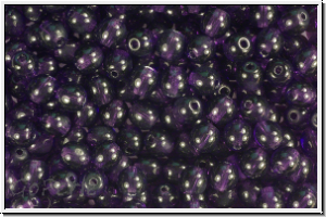 bhm. Glasperle, rund, 4mm, purple velvet, trans., 50 Stk.