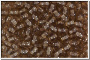 bhm. Glasperle, rund, 4mm, topaz, sm., lt., trans., 50 Stk.