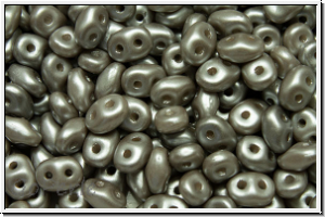 SD-02010-25028, SuperDuo Beads, white, alabaster, grey, lt., pastel, 10g