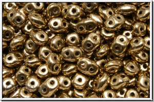 SD-23980-90215, SuperDuo Beads, 24K goldbronze, met., 10g