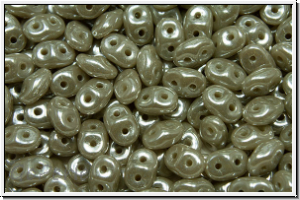 SD-43020-14400, SuperDuo Beads, grey, op., luster, 10g