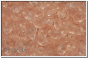 SD-70120-84110, SuperDuo Beads, rosaline, trans., matt, 10 g