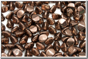 PB-23980-14415, Pinch Beads, 5x3mm, bronze, nut, met., 65 Stk.