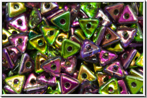 Tri-Beads, 4mm, crystal, trans., magic orchid, 100 Stk.