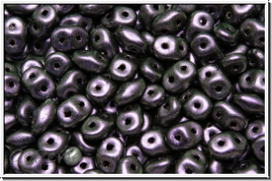 SD-23980-94101, SuperDuo Beads, violet, antique, met., 10g