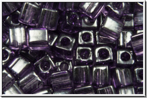 SB-03-0157, MIYUKI Squares, 3mm, lavender, trans., 10g