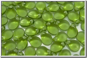 Pip-Beads, 5x7mm, olivine, trans., 50 Stk.