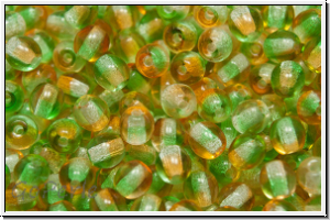 bhm. Glasperle, rund, 4mm, topaz/green, trans., 50 Stk.