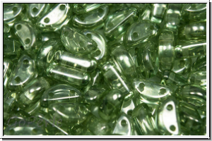 Half Moon Beads, 8x4mm, crystal, trans., seafoam luster, 25 Stk.