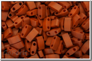 HTL-2315, MIYUKI Half Tila Beads, terracotta, op., matte, 5g