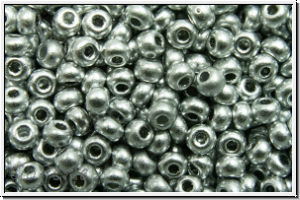 bhm. Rocailles, 11/0, silver, met., satin, 10g