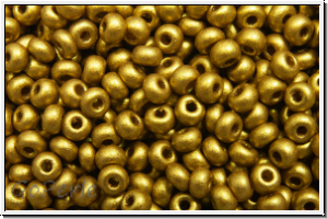 bhm. Rocailles, 11/0, brass, met., satin, 10g