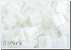 TL-0131fr, MIYUKI Tila Beads, crystal, trans., matte, AB, 60 Stk.