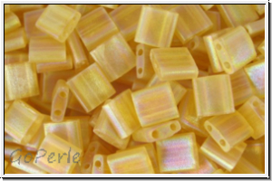 TL-0132fr, MIYUKI Tila Beads, topaz, lt., trans., matte, AB, 60 Stk.