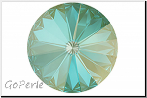 Swarovski Rivoli 1122, 12mm, 001L147D - crystal, silky sage DeLite, foiled, 1 Stk.