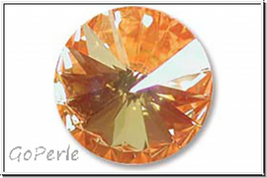 Swarovski Rivoli 1122, 14mm, 001ULTORAB - crystal, ultra orange, AB, backed, 1 Stk.