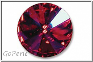 Swarovski Rivoli 1122, 12mm, 502GLBL - fuchsia glacier blue, foiled, 1 Stk.