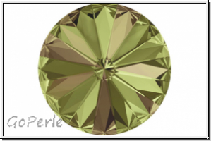 Swarovski Rivoli 1122, 12mm, 001LUMG - crystal, luminous green, foiled, 1 Stk.