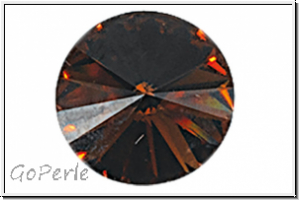 Swarovski Rivoli 1122, 14mm, 220 - smoked topaz, foiled, 1 Stk.