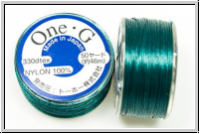 TOHO OneG Beading-Thread Fdelgarn, dark green, 1 Spule