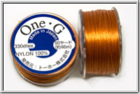 TOHO OneG Beading-Thread Fdelgarn, orange, 1 Spule