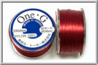 TOHO OneG Beading-Thread Fdelgarn, red, 1 Spule