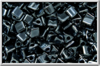 STR-08-0451, MIYUKI Sharp Triangles, 08/0, hematite, met., 10g