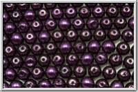 bhm. Glaswachsperlen, 4mm, purple, shiny, 50 Stk.