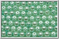 bhm. Glaswachsperlen, 4mm, mint green, shiny, 50 Stk.