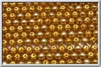 bhm. Glaswachsperlen, 3mm, gold, shiny, 50 Stk.
