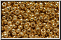 RR-11-1052, MIYUKI Rocailles, 11/0, gold, galv., met., 10g