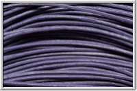 Lederband, 1mm, rund, purple, Rind, 1m