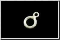 Ring geschlossen, doppelt, 8+3,5mm, silberfb. gebrstet, 925er Silber, 1 Stk.