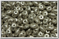 SD-23980-81002, SuperDuo Beads, silver, old, met., 10g