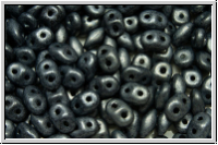 SD-23980-84400, SuperDuo Beads, hematite, met., matte, 10g