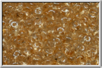 SD-00030-14413, SuperDuo Beads, crystal, trans., champagne luster, 10g