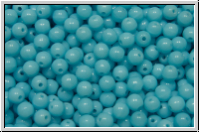 bhm. Glasperle, rund, 3mm, aqua, op., 50 Stk.