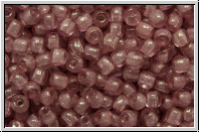 bhm. Glasperle, rund, 2mm, crystal, trans., rose marbled, 150 Stk.