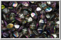 PB-00030-95500, Pinch Beads, 5x3mm, crystal, trans., magic lilac, 65 Stk.