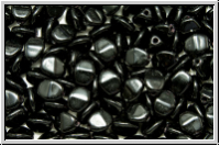 PB-23980-00000, Pinch Beads, 5x3mm, black, op., 65 Stk.