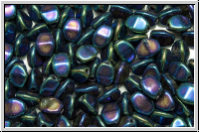 PB-23980-21435, Pinch Beads, 5x3mm, blue, met., iris., 65 Stk.